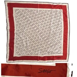 SM Kent Vintage 60s/70s Avon Presidents Club Western Branding Style Square Scarf